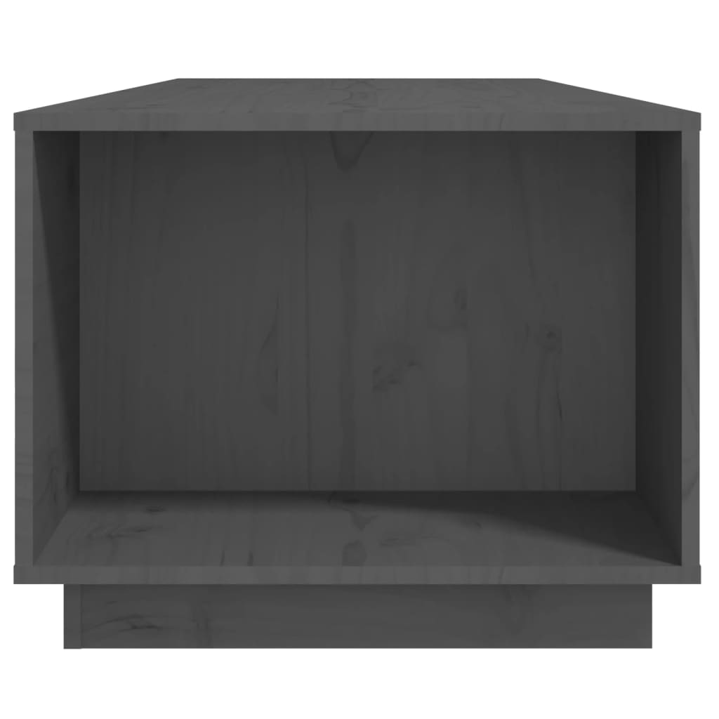 vidaXL Salongbord grå 110x50x40 cm heltre furu