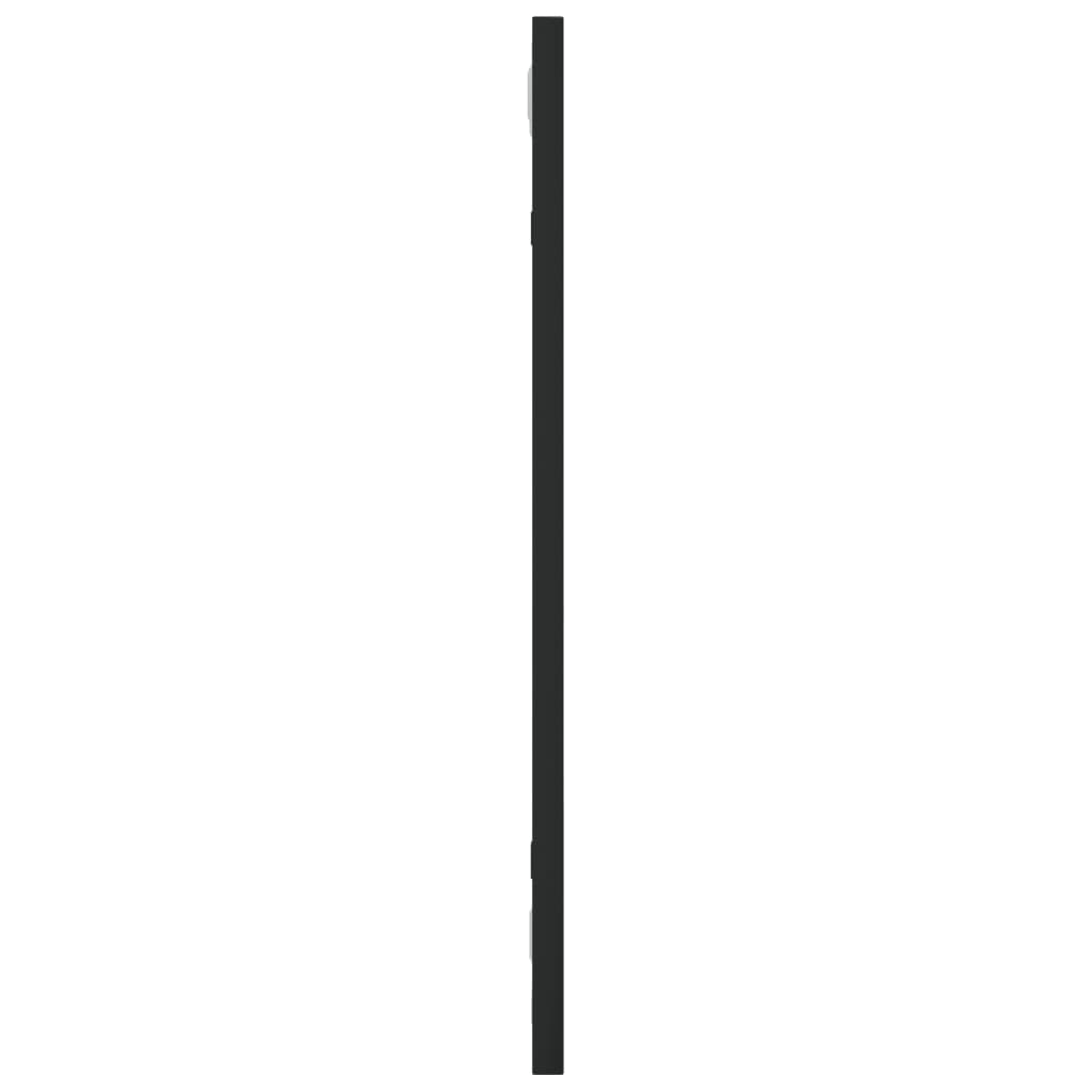 vidaXL Veggspeil svart 20x50 cm rektangel jern