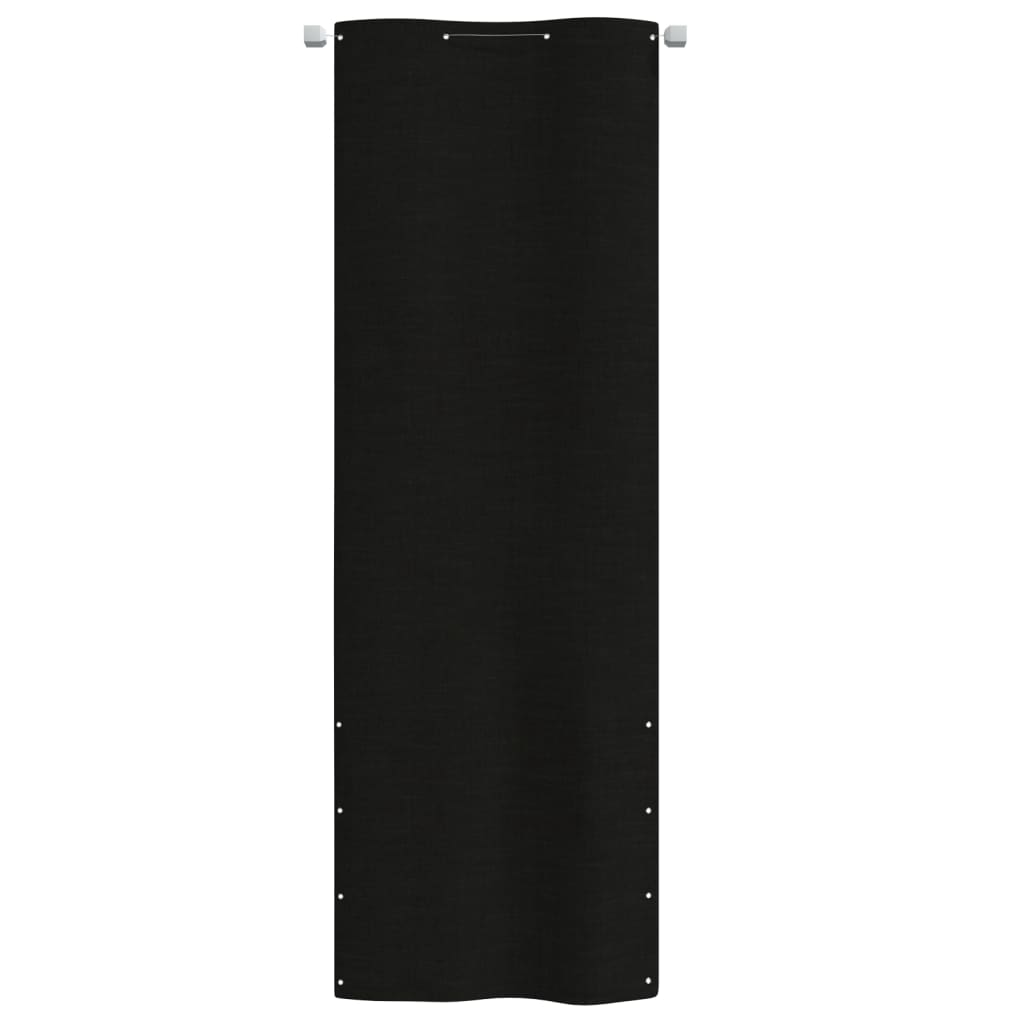 vidaXL Balkongskjerm svart 80x240 cm oxfordstoff