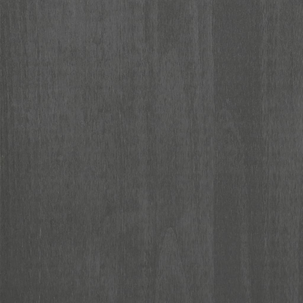 vidaXL Highboard HAMAR mørkegrå 60x35x180 cm heltre furu