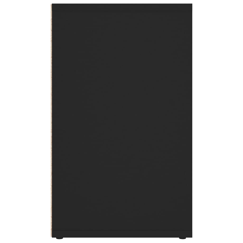 vidaXL Skoskap svart 52,5x30x50 cm