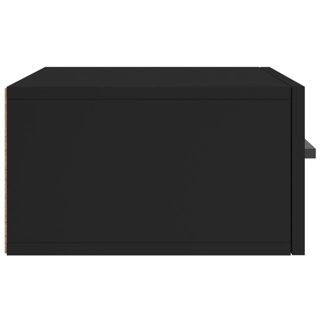 vidaXL Veggmonterte nattbord 2 stk svart 35x35x20 cm