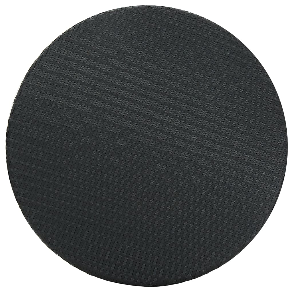 vidaXL Hagebord svart 75,5x106 cm polyrotting