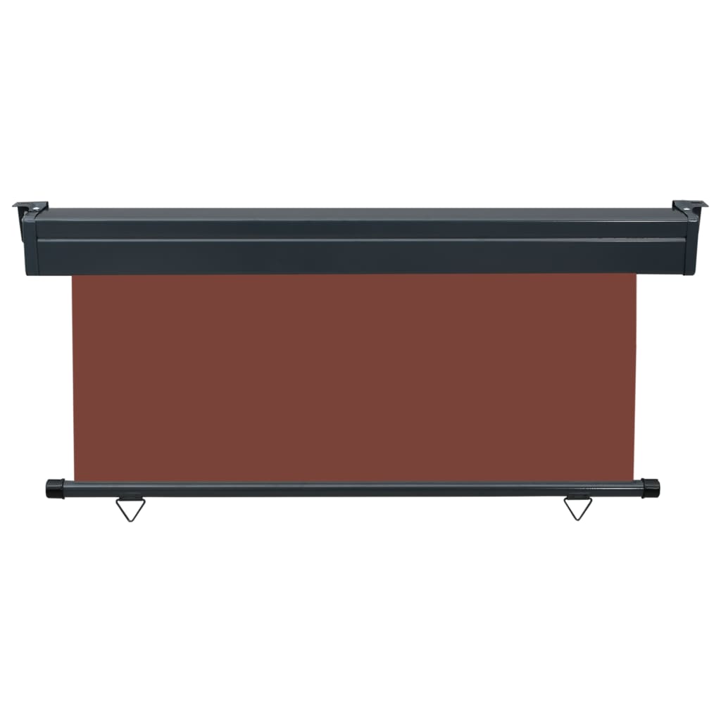 vidaXL Sidemarkise for balkong 160x250 cm brun