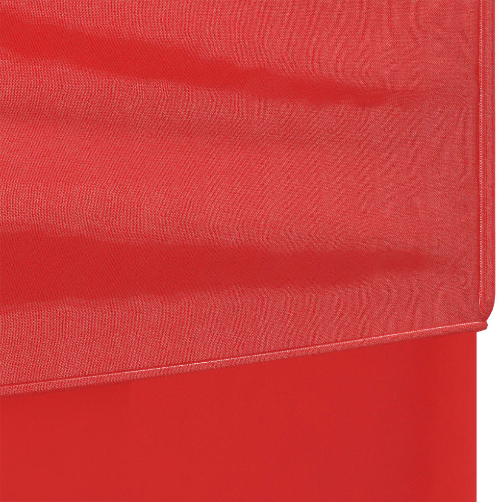 vidaXL Sammenleggbart festtelt med sidevegger rød 2x2 m