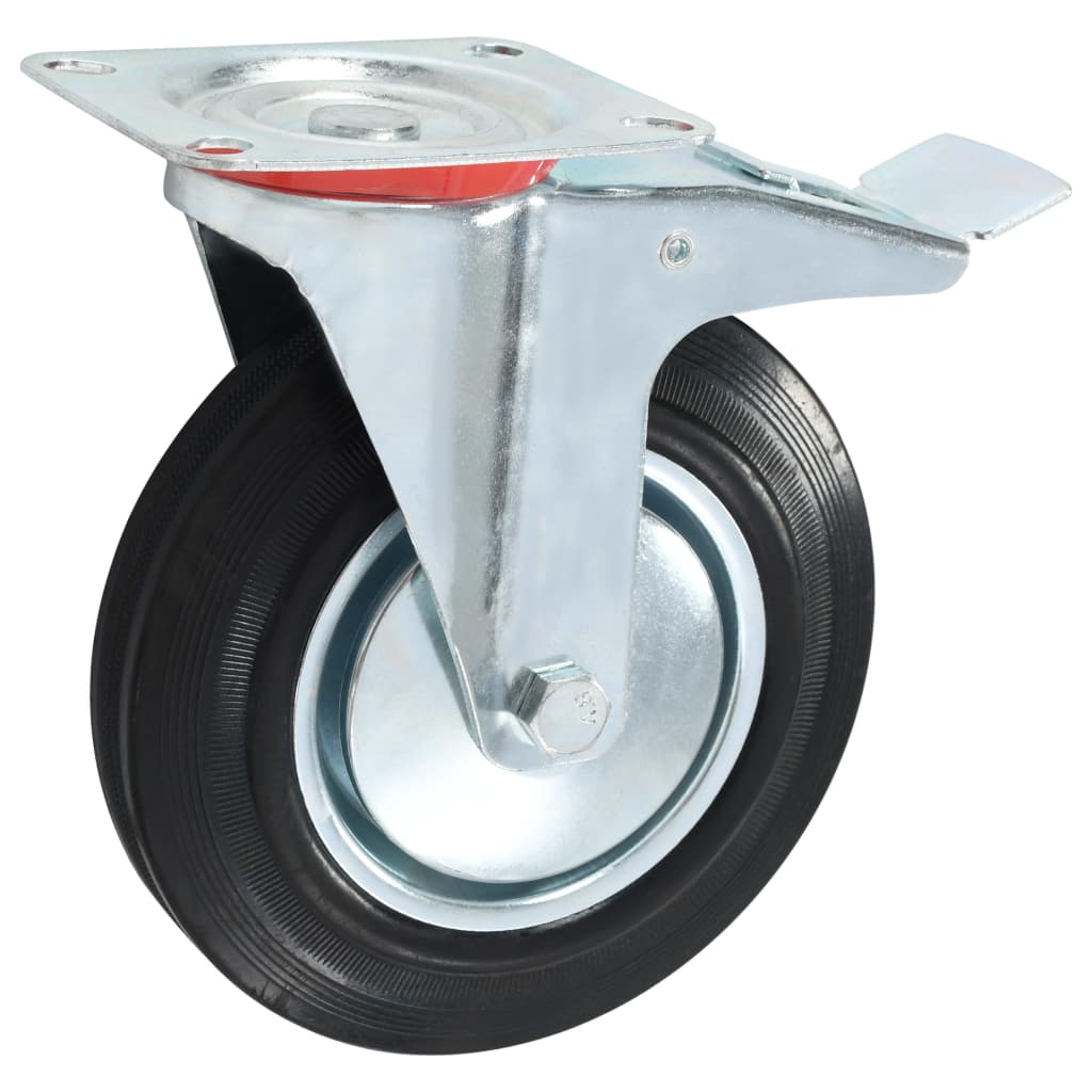 vidaXL Svinghjul med doble bremser 4 stk 200 mm
