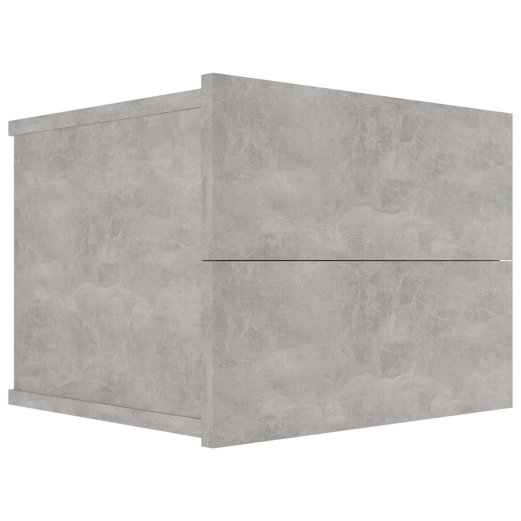 vidaXL Nattbord betonggrå 40x30x30 cm sponplate
