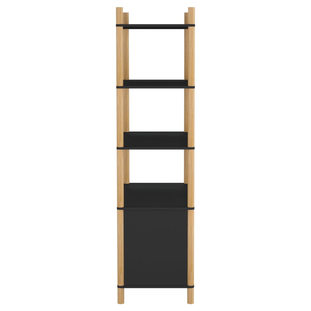 vidaXL Highboard svart 80x40x153 cm konstruert tre