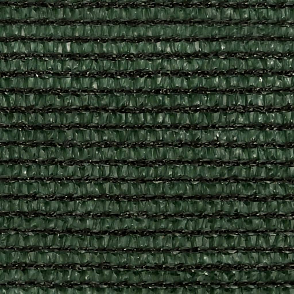 vidaXL Solseil 160 g/m² mørkegrønn 5x6x6 m HDPE