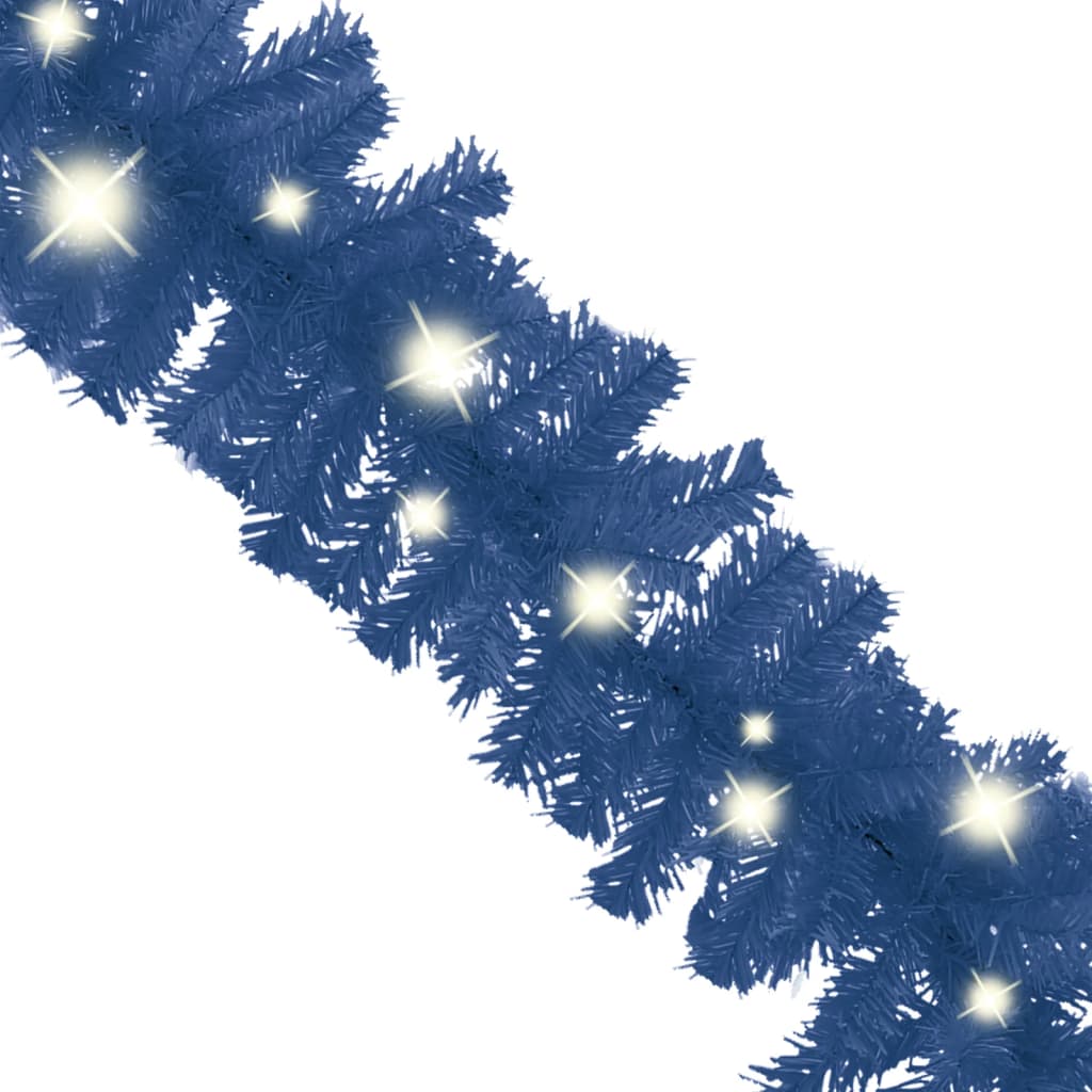 vidaXL Julekrans med LED-lys 5 m blå