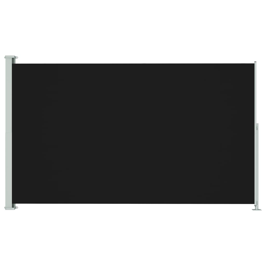 vidaXL Uttrekkbar sidemarkise 220x300 cm svart
