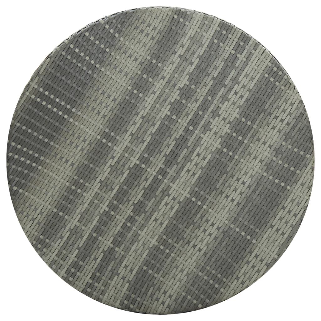vidaXL Utendørs barsett 5 deler polyrotting grå