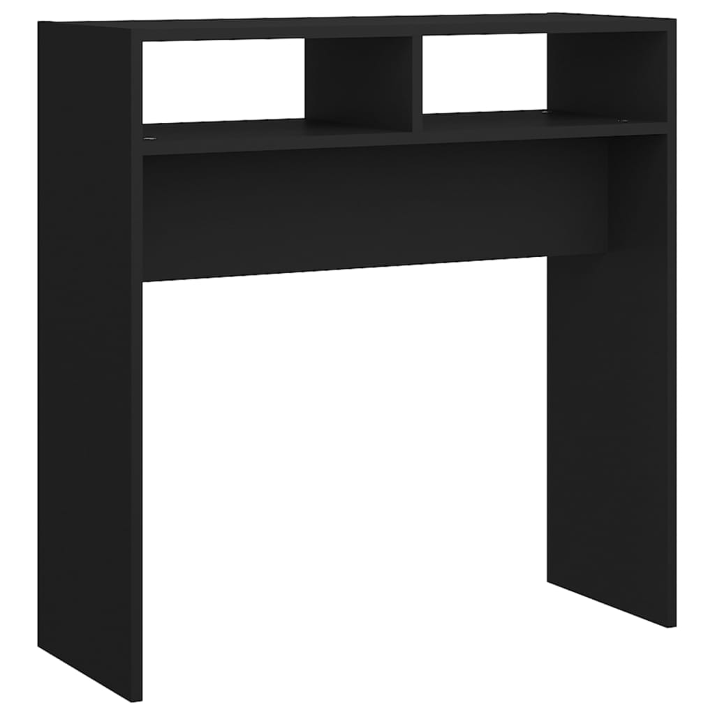 vidaXL Konsollbord svart 78x30x80 cm sponplate