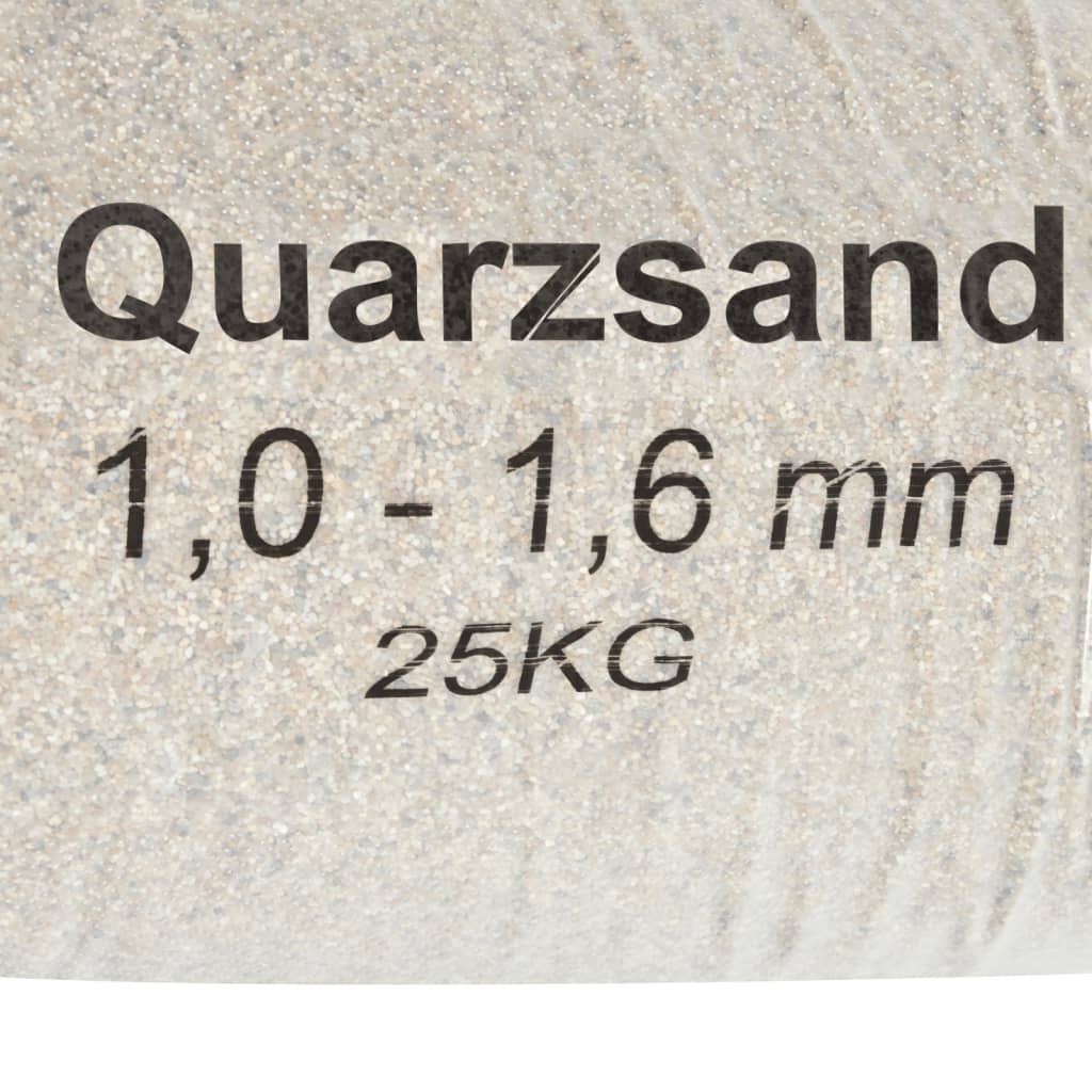 vidaXL Filtersand 25 kg 1,0 - 1,6 mm