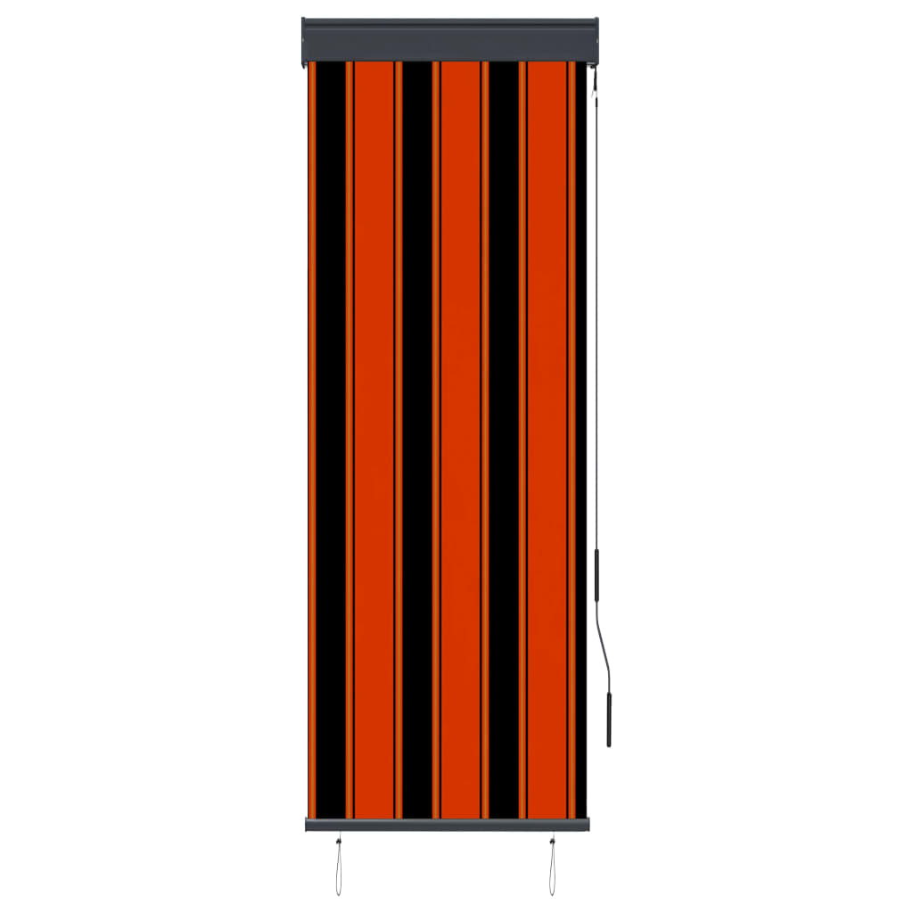 vidaXL Utendørs rullegardin 60x250 cm oransje og brun
