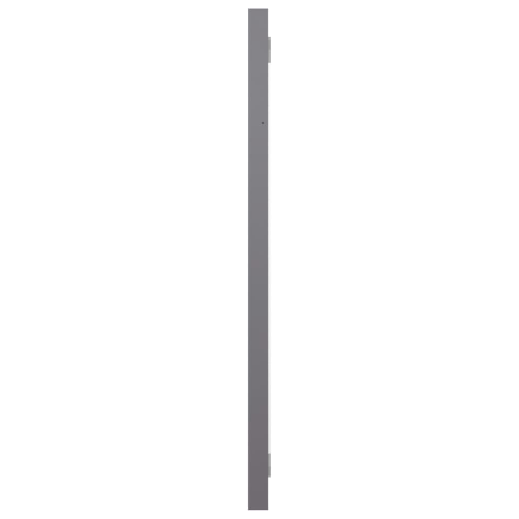 vidaXL Baderomsspeil høyglans grå 60x1,5x37 cm sponplate