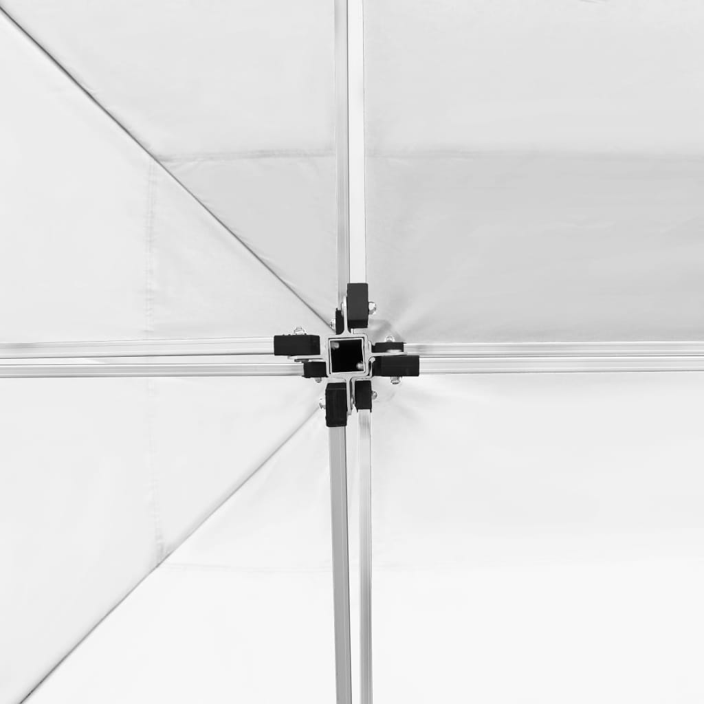 vidaXL Profesjonelt foldbart festtelt med vegger aluminium 4,5x3m hvit