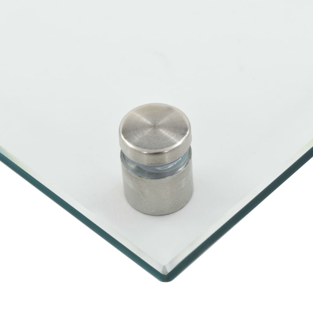 vidaXL Kjøkkenplate gjennomsiktig 120x60 cm herdet glass