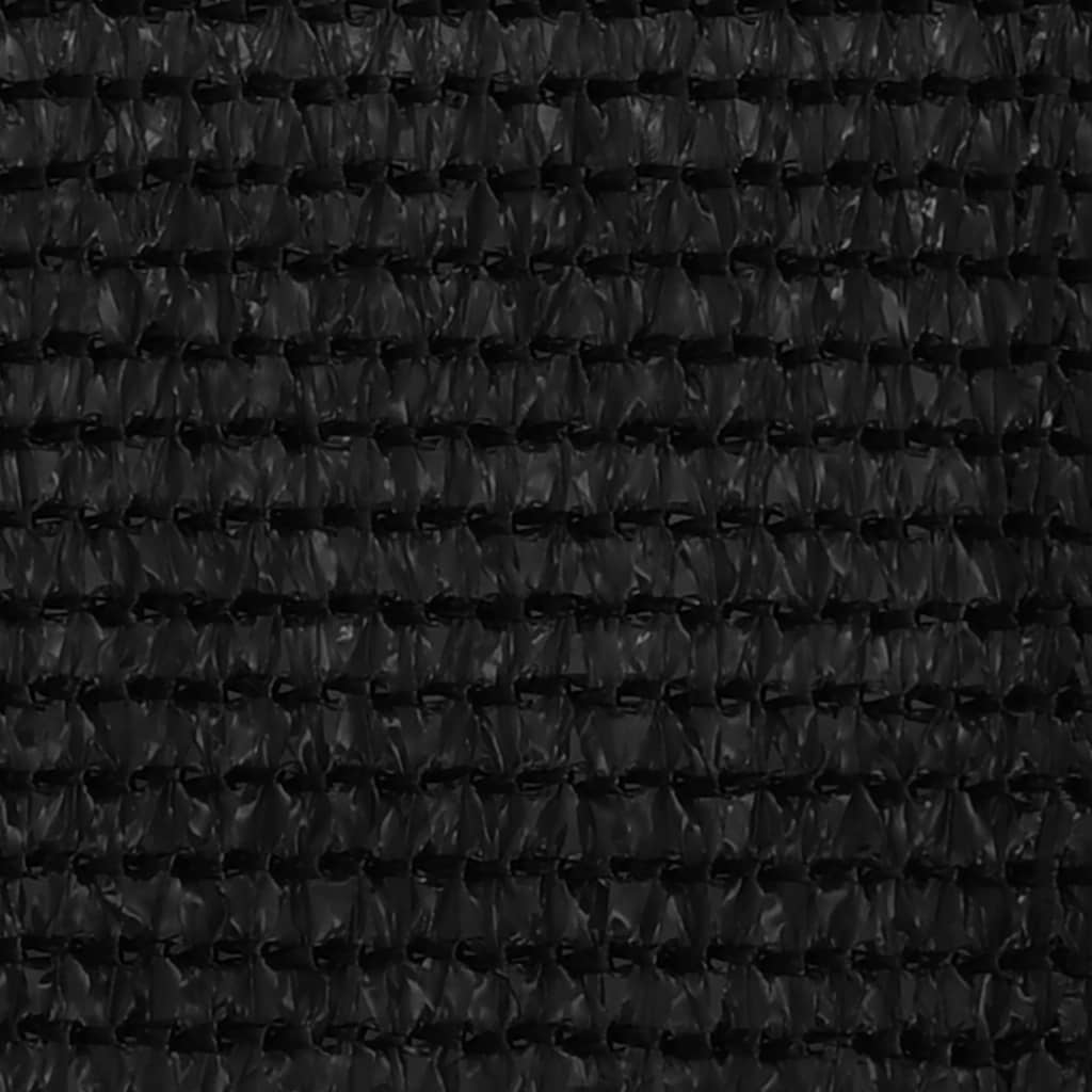 vidaXL Balkongskjerm svart 120x500 cm HDPE