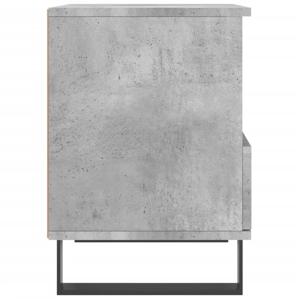 vidaXL Nattbord 2 stk betonggrå 40x35x50 cm konstruert tre