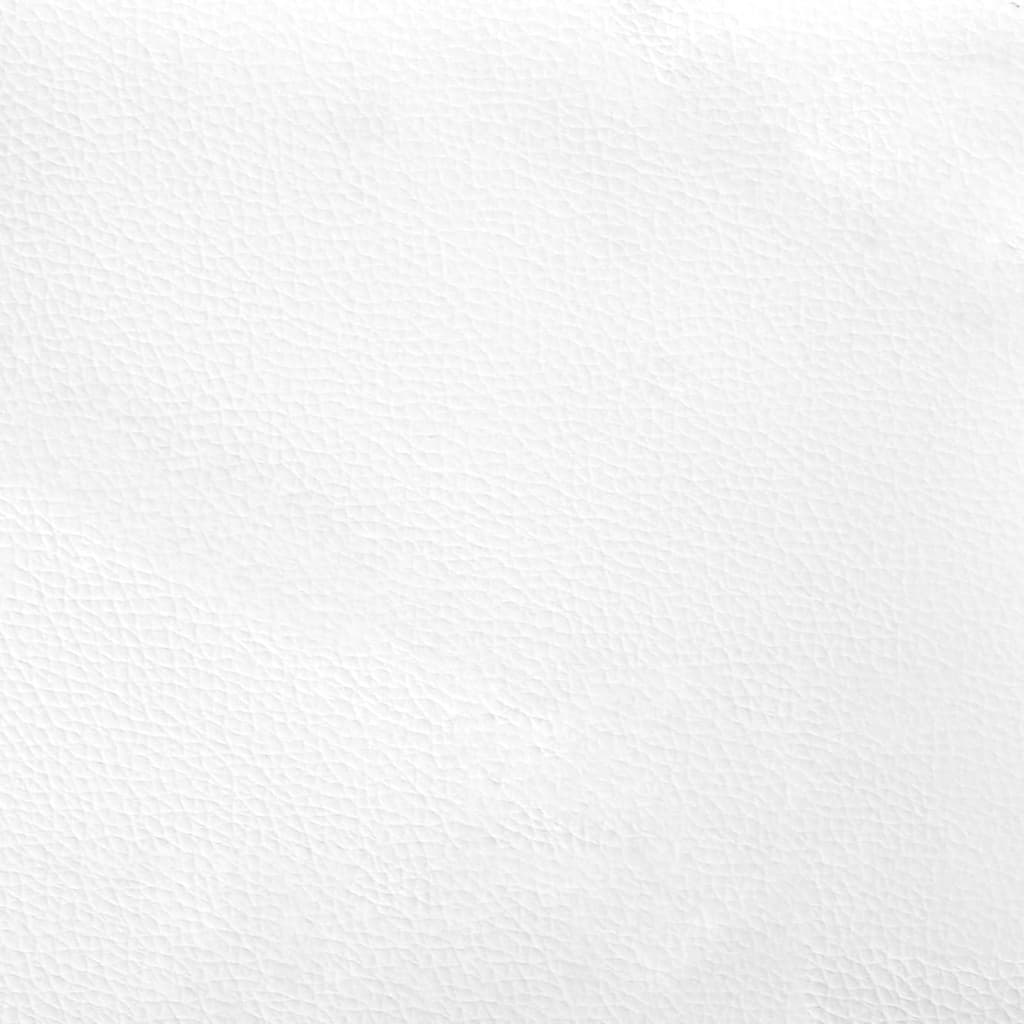 vidaXL Sengeramme med hodegavl hvit 80x200 cm kunstlær