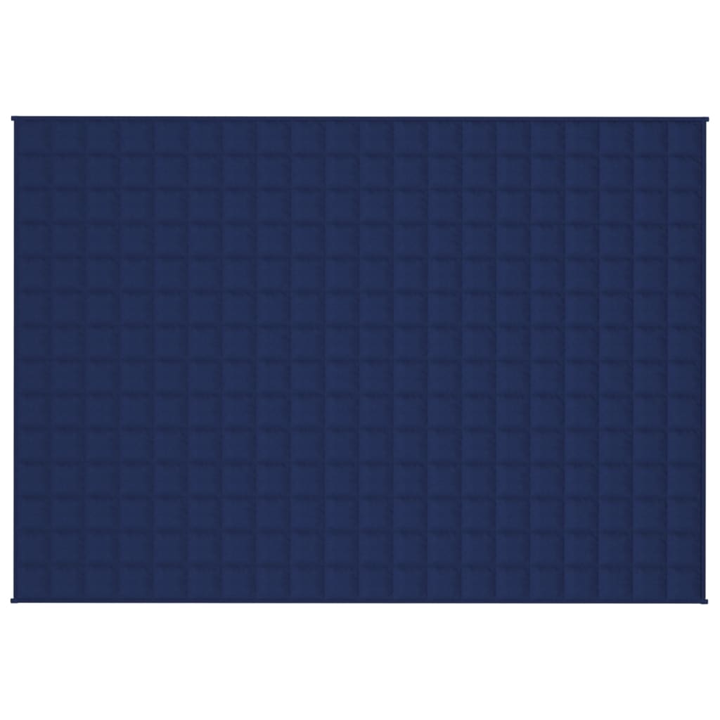 vidaXL Vektdyne blå 138x200 cm 6 kg stoff