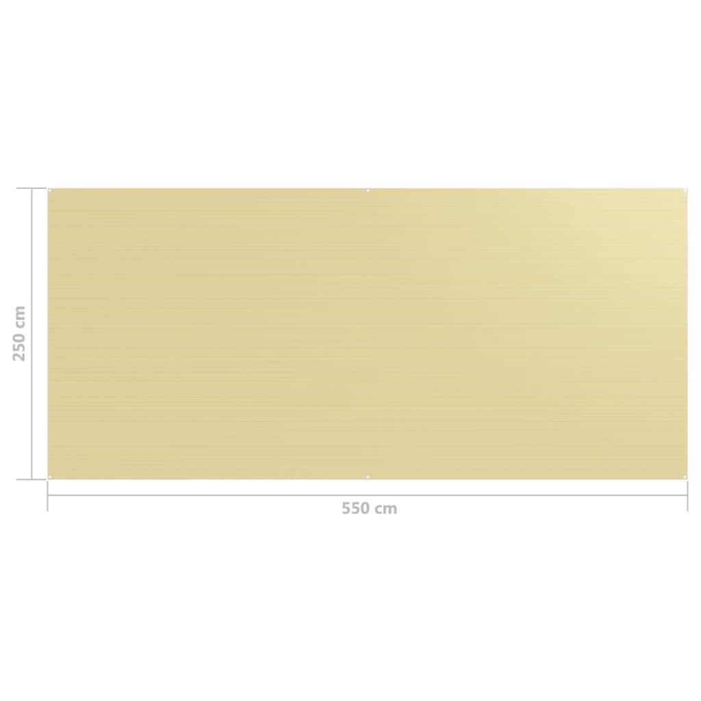 vidaXL Teltteppe 250x550 cm beige