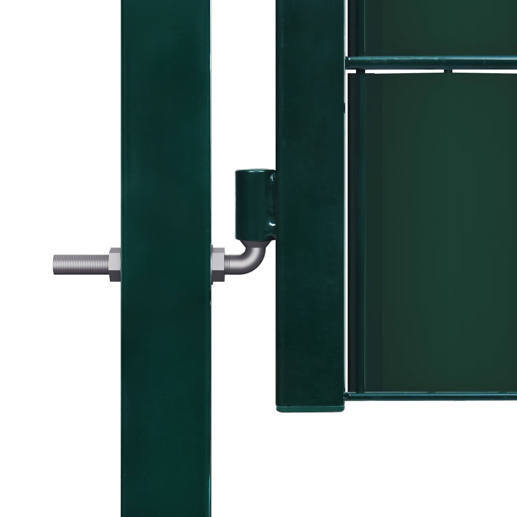 vidaXL Hageport PVC og stål 100x101 cm grønn