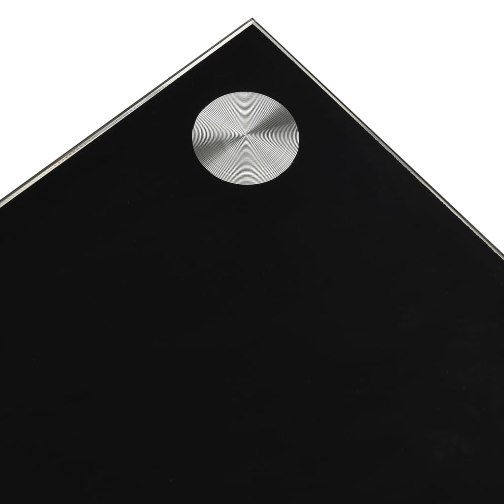 vidaXL Salongbord svart 110x43x60 cm herdet glass