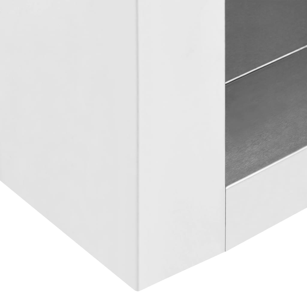 vidaXL Veggmontert kjøkkenskap 120x40x50 cm rustfritt stål