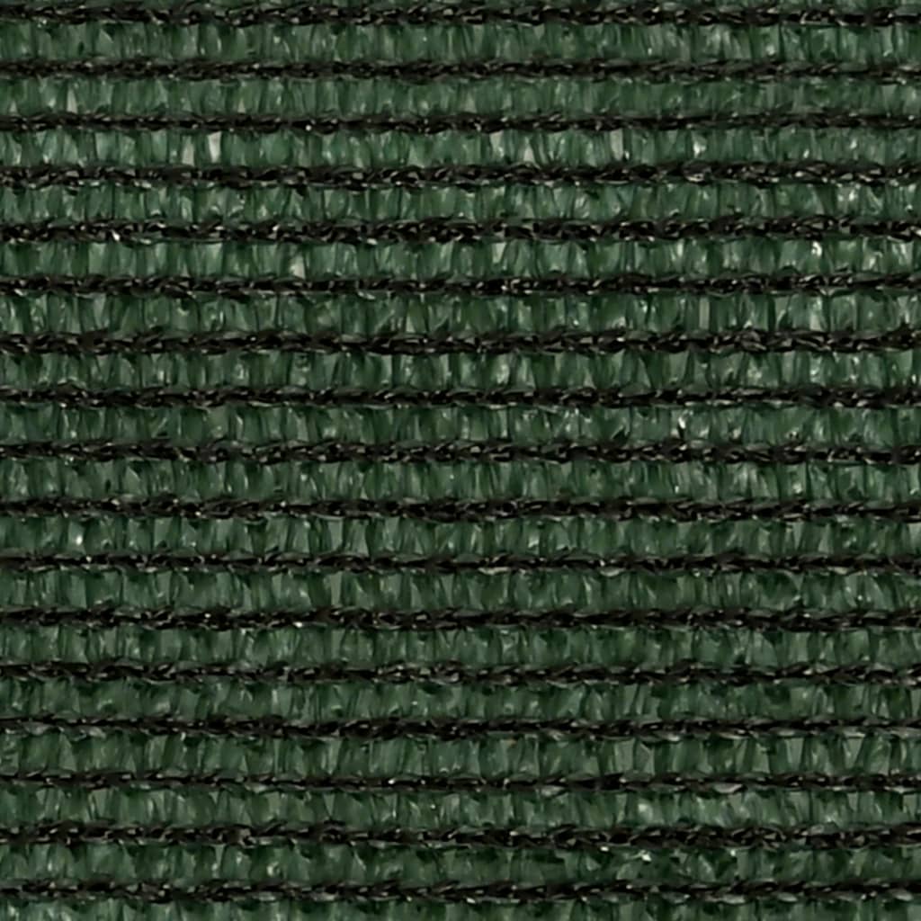vidaXL Solseil 160 g/m² mørkegrønn 3/4x3 m HDPE