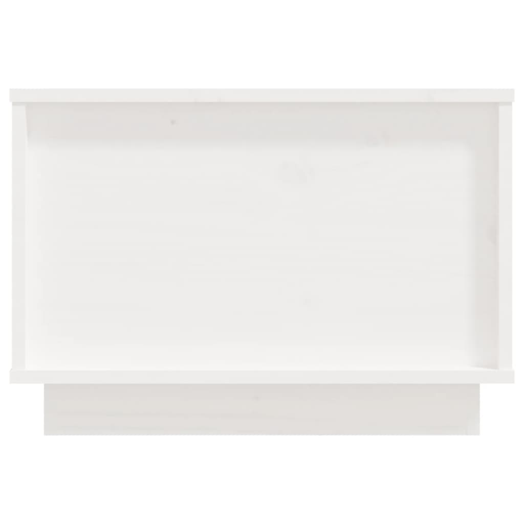 vidaXL Salongbord hvit 40x50x35 cm heltre furu