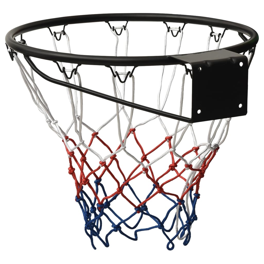 vidaXL Basketballkurv svart 45 cm stål