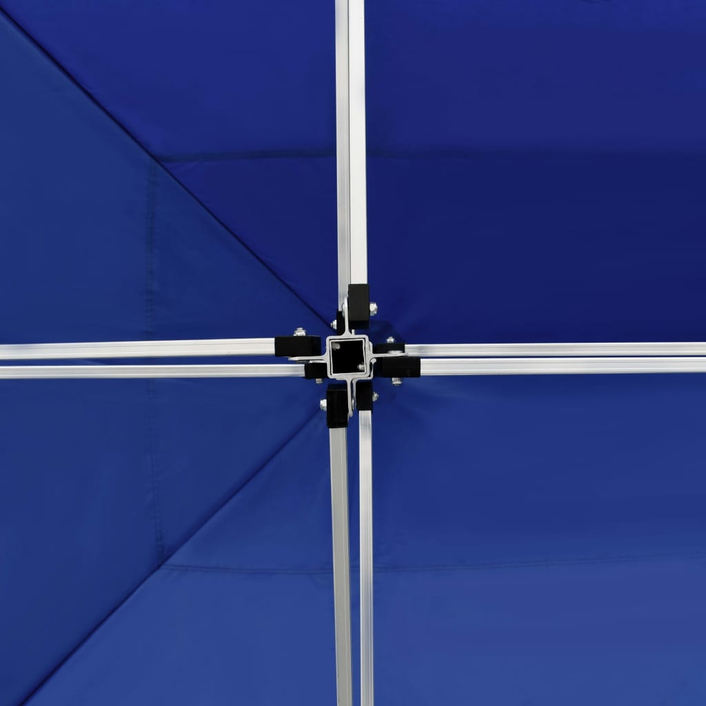 vidaXL Profesjonelt foldbart festtelt med vegger aluminium 4,5x3 m blå