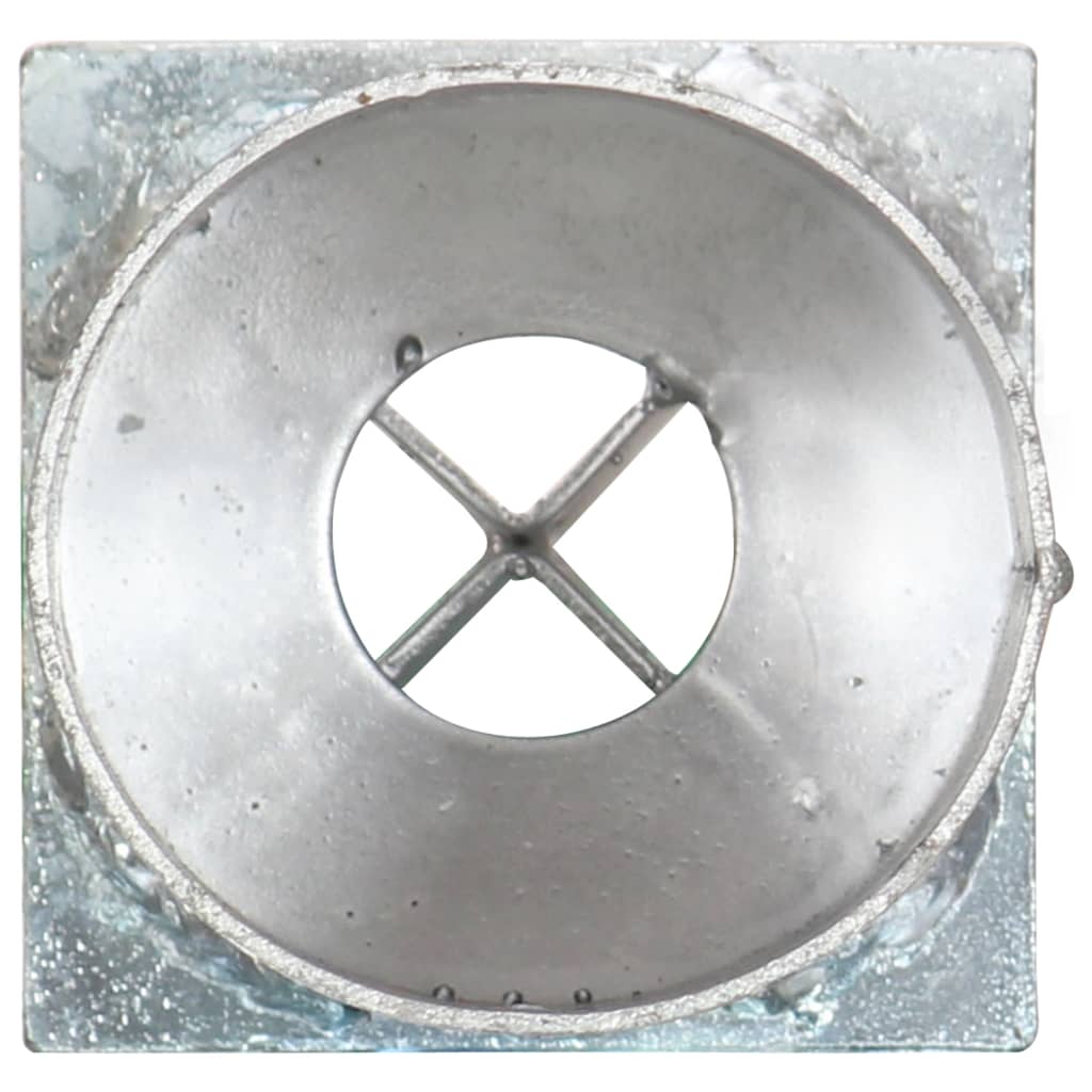 vidaXL Jordspyd 2 stk sølv 8x61 cm galvanisert stål