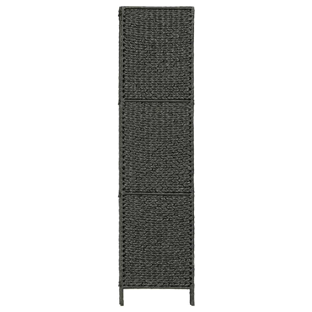 vidaXL Romdeler med 3 paneler 116x160 cm vannhyasint svart