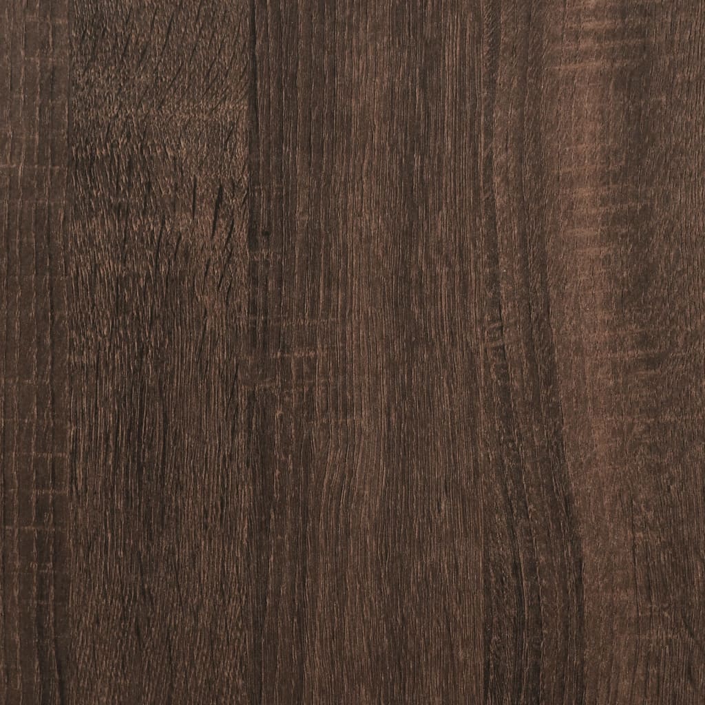 vidaXL Salongbord brun eik 100x50x45 cm konstruert tre og metall