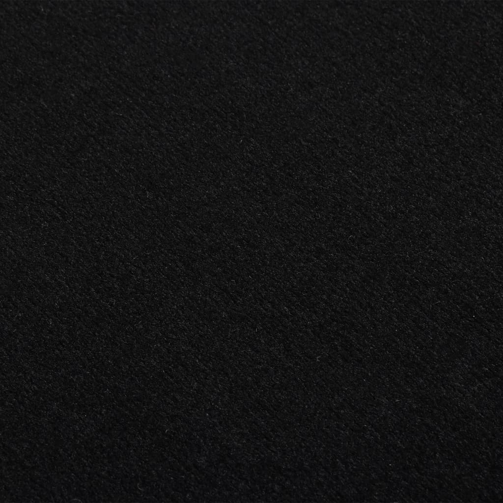 vidaXL Gulvteppe BFC svart med motiv 80x250 cm