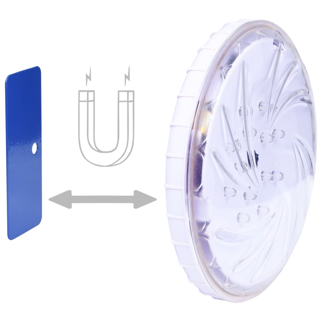 vidaXL Nedsenkbar flytende LED-bassenglampe fjernkontroll flerfarget