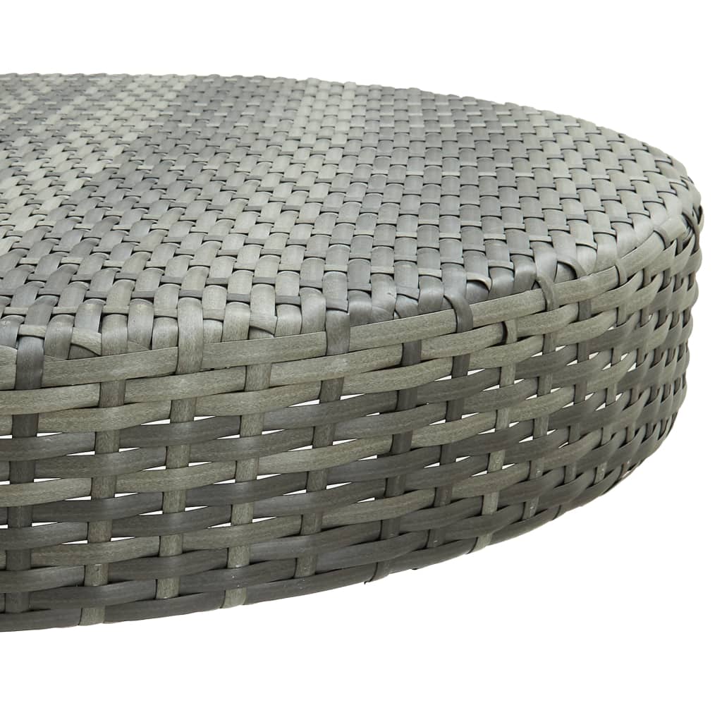 vidaXL Hagebord grå 75,5x106 cm polyrotting