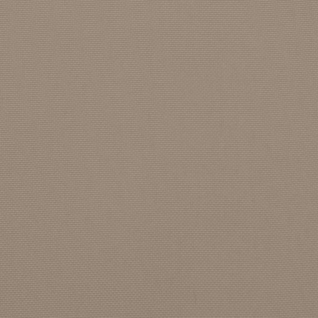 vidaXL Pallepute gråbrun 60x60x6 cm oxford stoff
