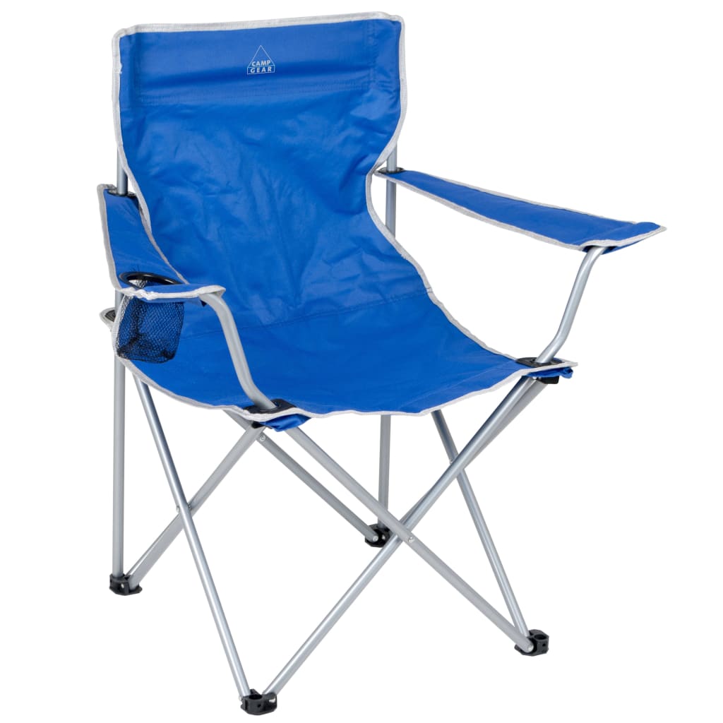 Bo-Camp Sammenleggbar campingstol stål blå 1267188