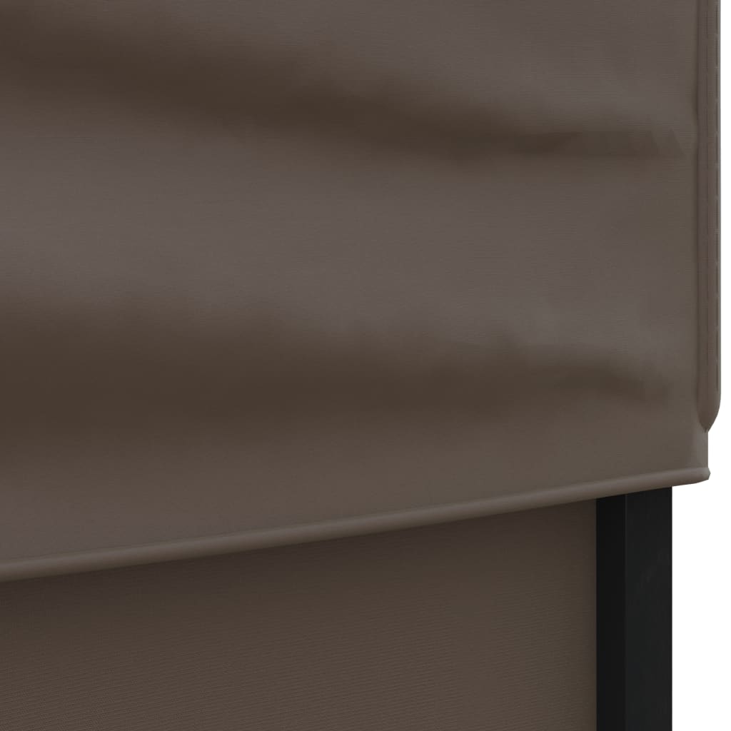 vidaXL Sammenleggbart festtelt med sidevegger gråbrun 3x6 m