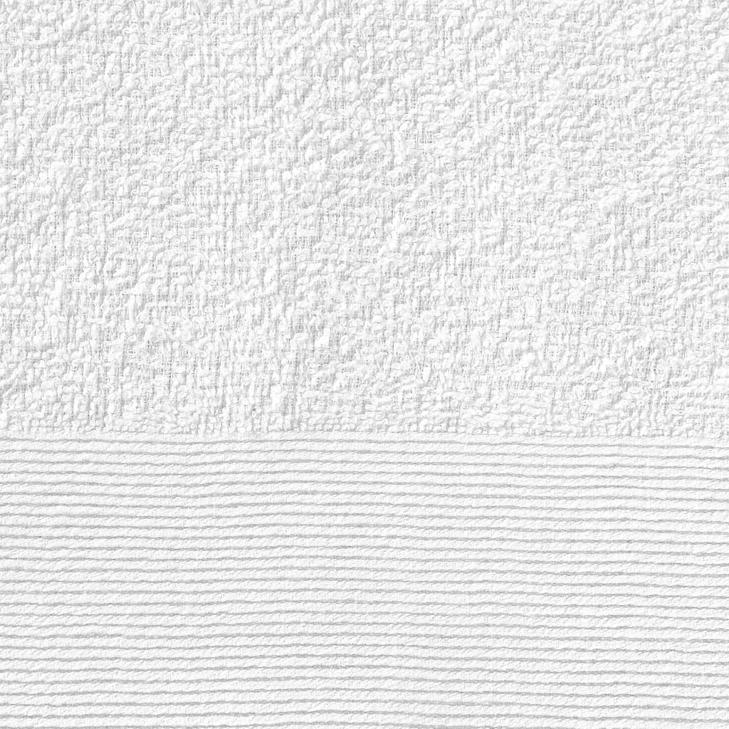 vidaXL Håndklær 25 stk bomull 350 g/m² 50x100 cm hvit