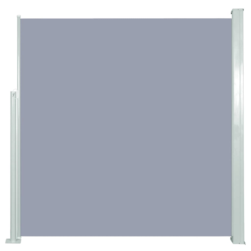 vidaXL Uttrekkbar sidemarkise 140x300 cm grå