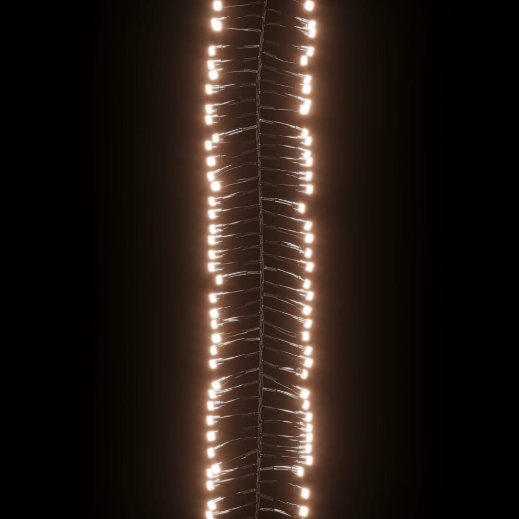 vidaXL LED-strenglys med 3000 lysdioder varmhvit 23 m PVC