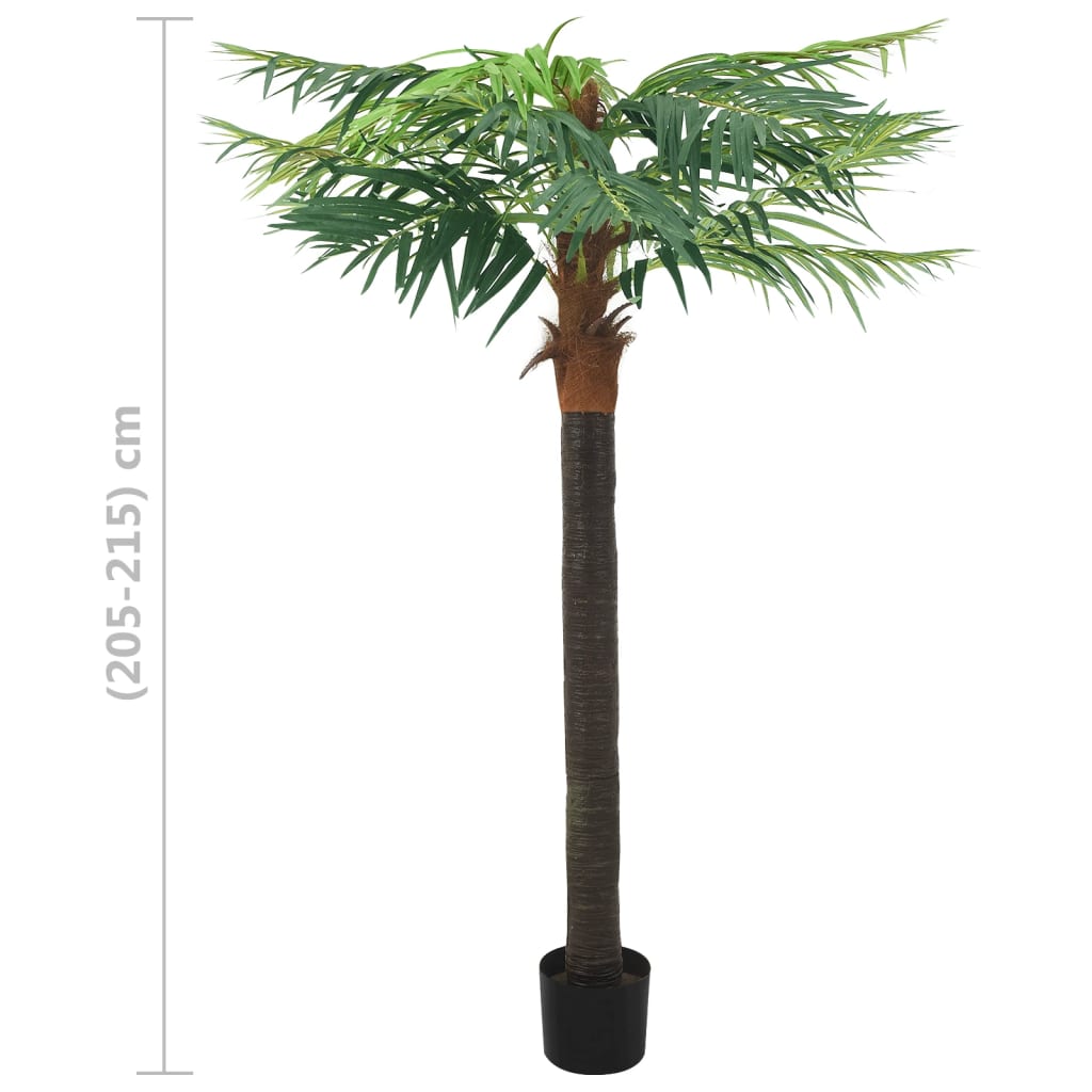 vidaXL Kunstig palmetre med potte 215 cm grønn