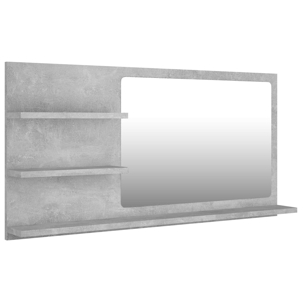 vidaXL Baderomsspeil betonggrå 90x10,5x45 cm sponplate