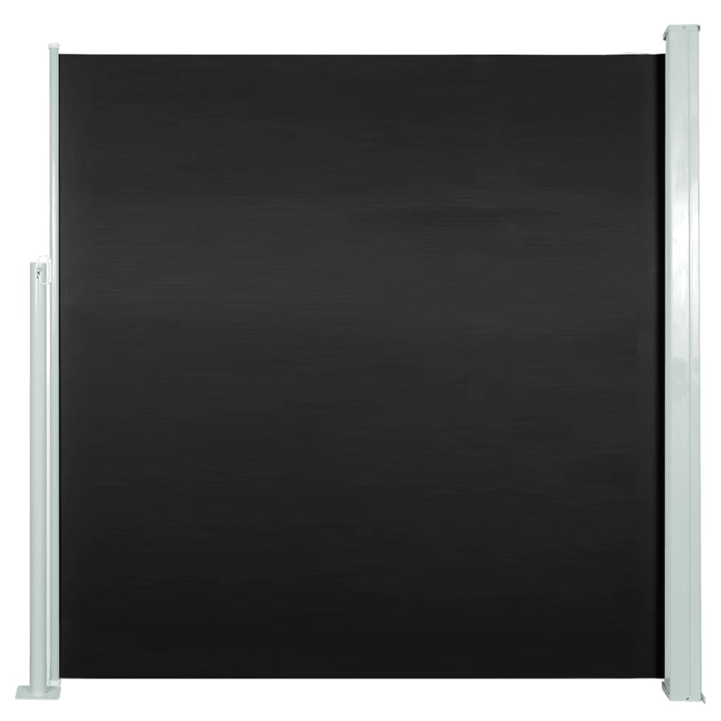 vidaXL Uttrekkbar sidemarkise 140x300 cm svart