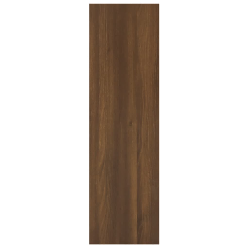 vidaXL Bokhylle/romdeler brun eik 100x30x103 cm